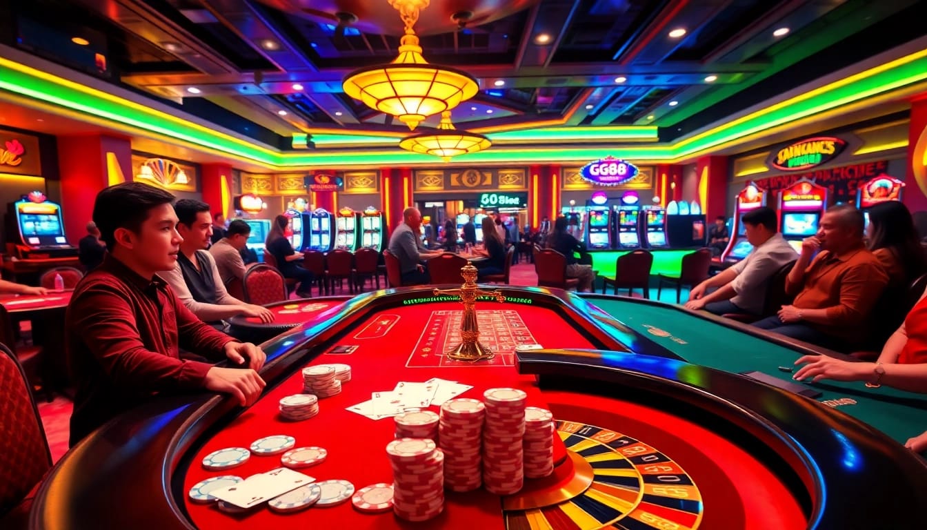 Experience the excitement of GG88 gaming with immersive casino action and vibrant visuals.