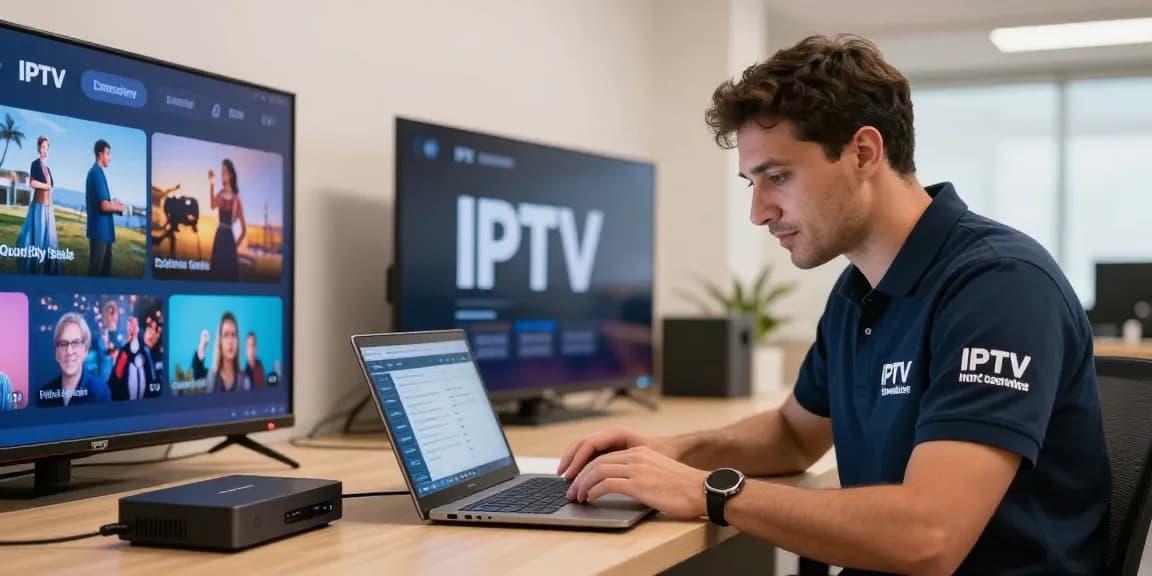 Best IPTV Panel Provider: Trusted local service for IPTV reselling, licensed professional in a community-focused office.
