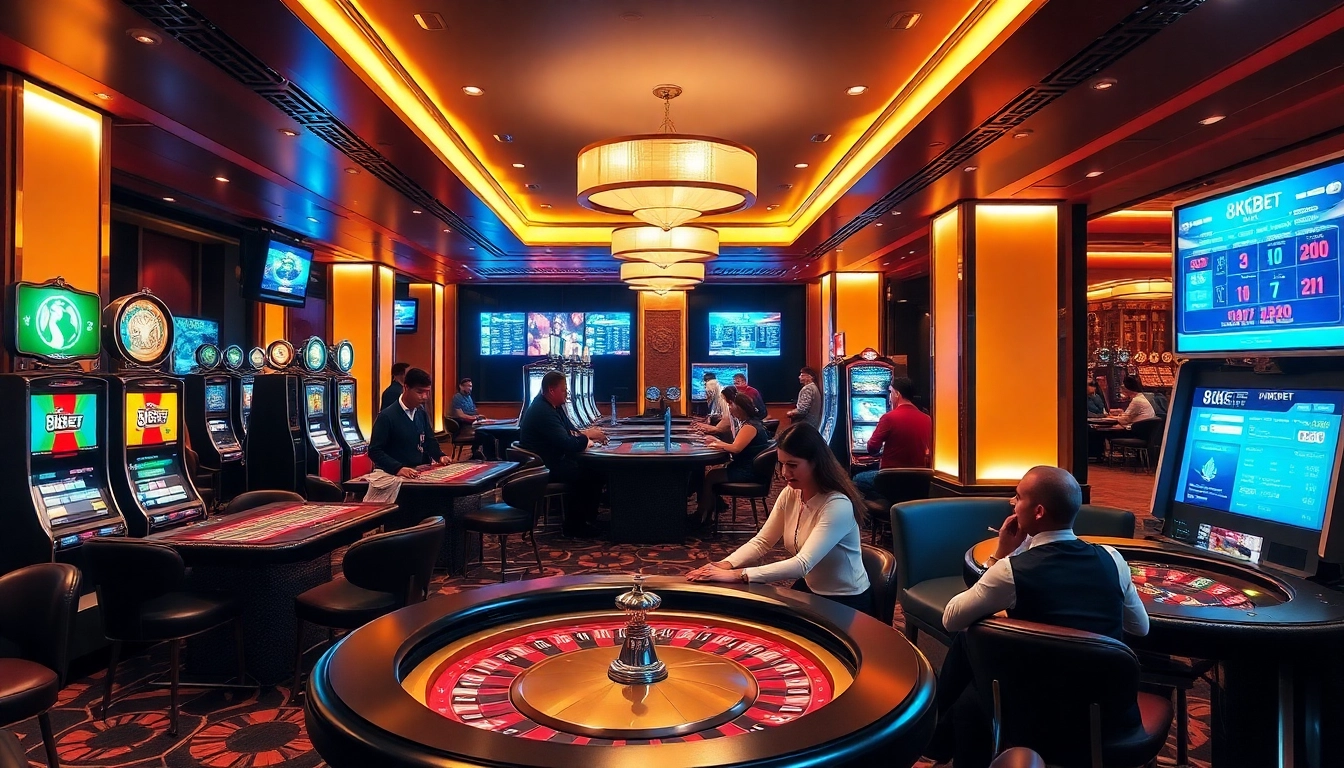 Experience the excitement of playing at 8KBET with engaging poker and slot games.