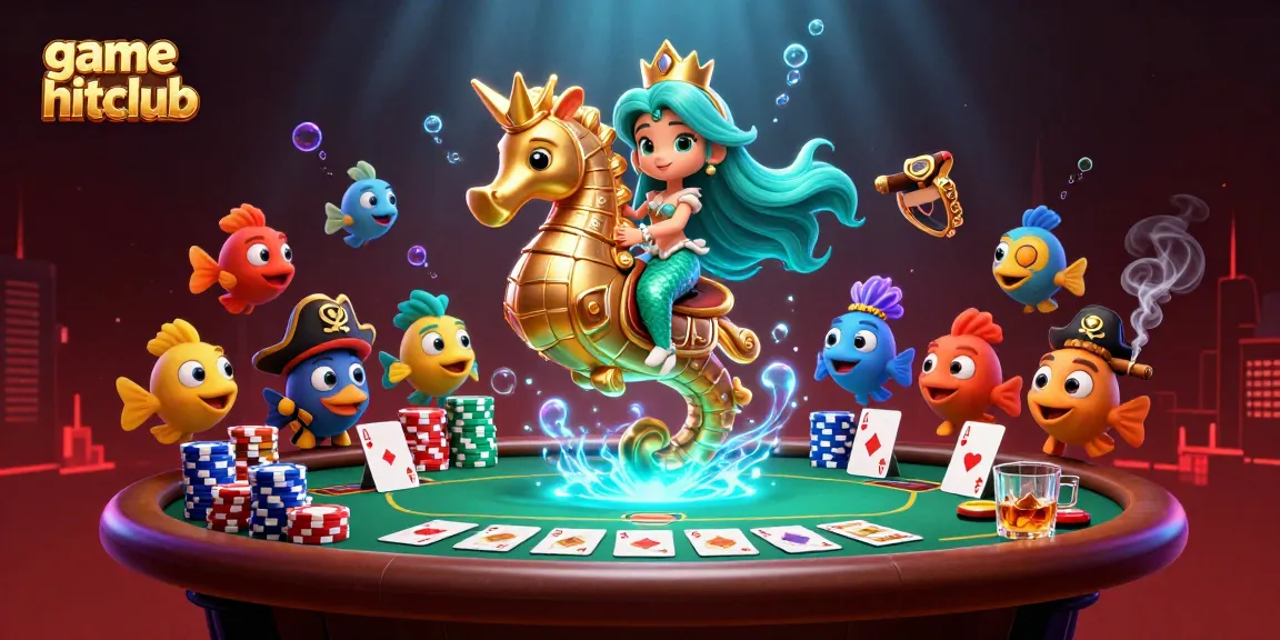 Experience game hitclub with vibrant casino elements in a colorful underwater world.
