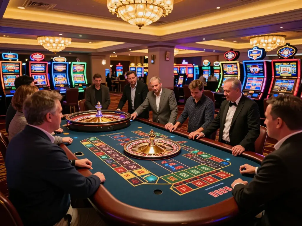 Players engaged at a roulette table in an exciting casino environment reflecting the thrill of uk88 gaming.
