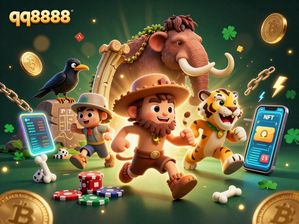 Experience thrilling gameplay at qq8888 with our unique prehistoric casino featuring vibrant characters and dynamic elements.
