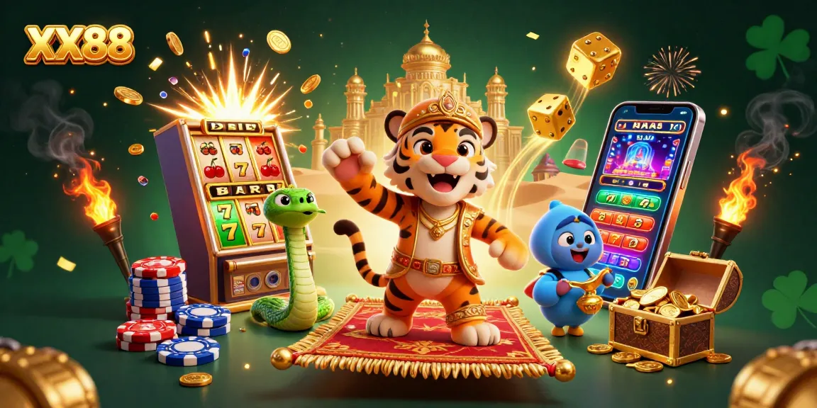 Experience the excitement of winning at XX88 with vibrant, dynamic casino games and jackpots.