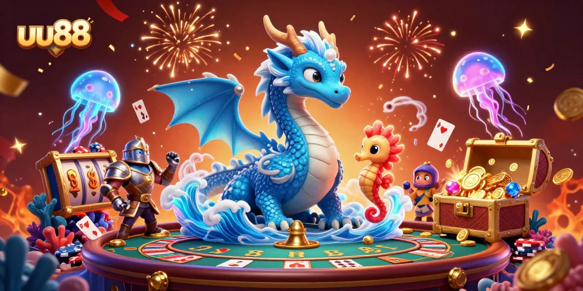 Experience the excitement of uu88's diversions with enchanting elements in a vibrant casino scene.
