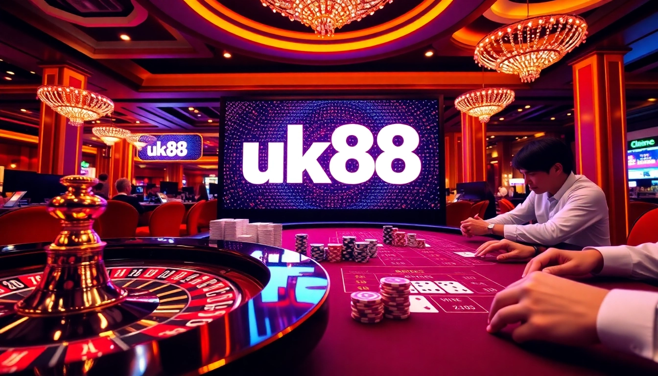 Experience the thrill of gambling at uk88 with vibrant casino games and professional setups.