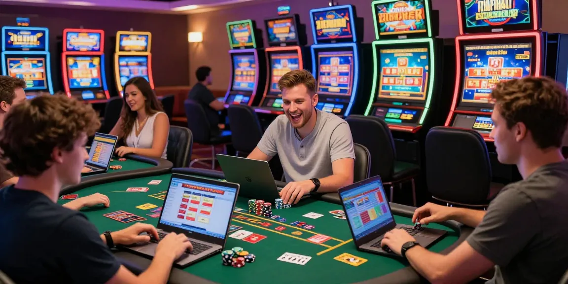 Engaged players at online casinos that accept credit cards enjoying a vibrant gaming experience in 2026.