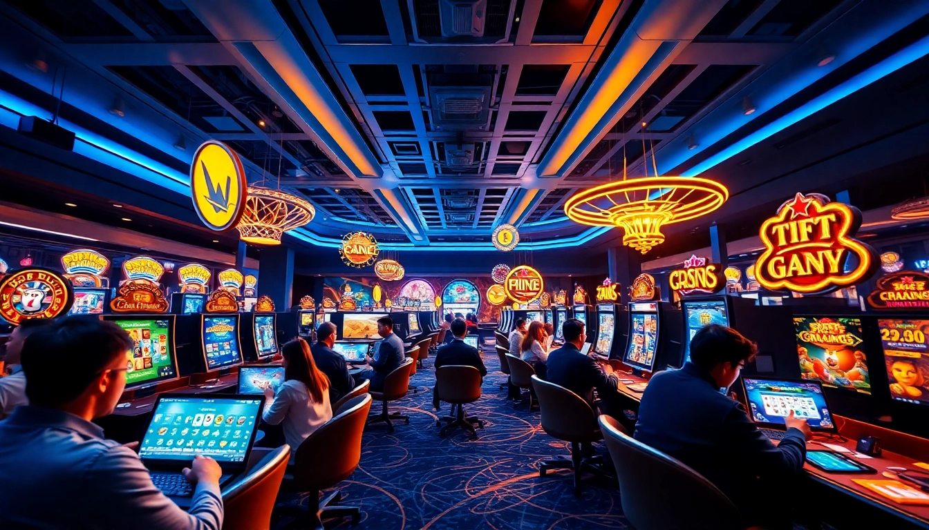 Exciting gaming atmosphere at vin777.gb.net showcasing online casino and sports betting options.