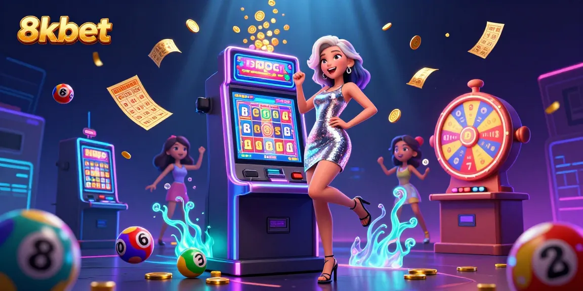 Spin and win at 8xbet with vibrant slot machine graphics and jackpot excitement!