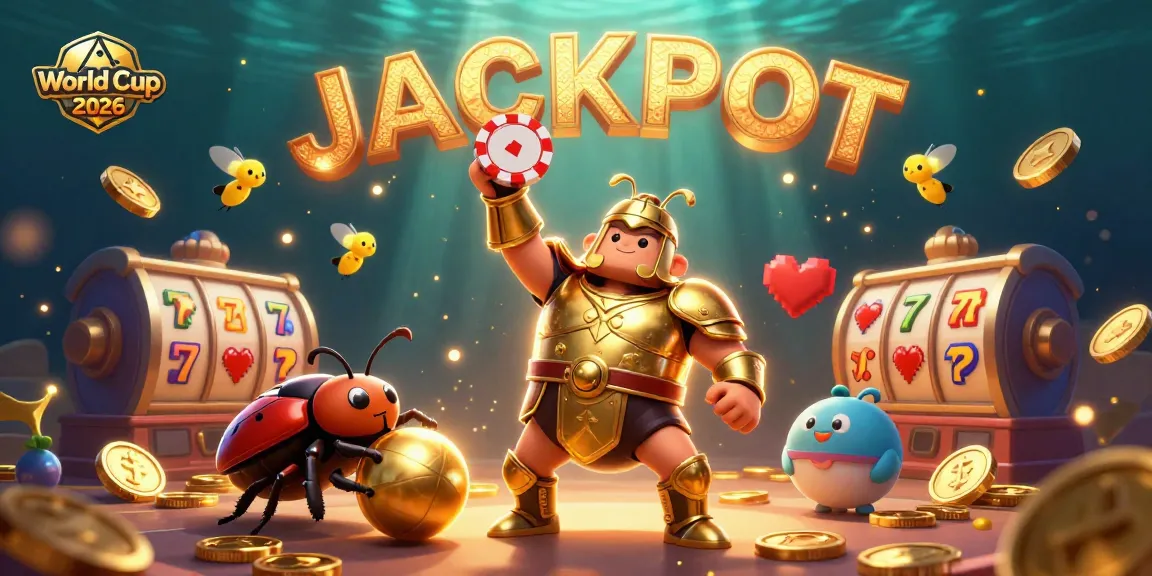 Experience World Cup 2026's excitement with a heroic beetle winning at the slot machines.