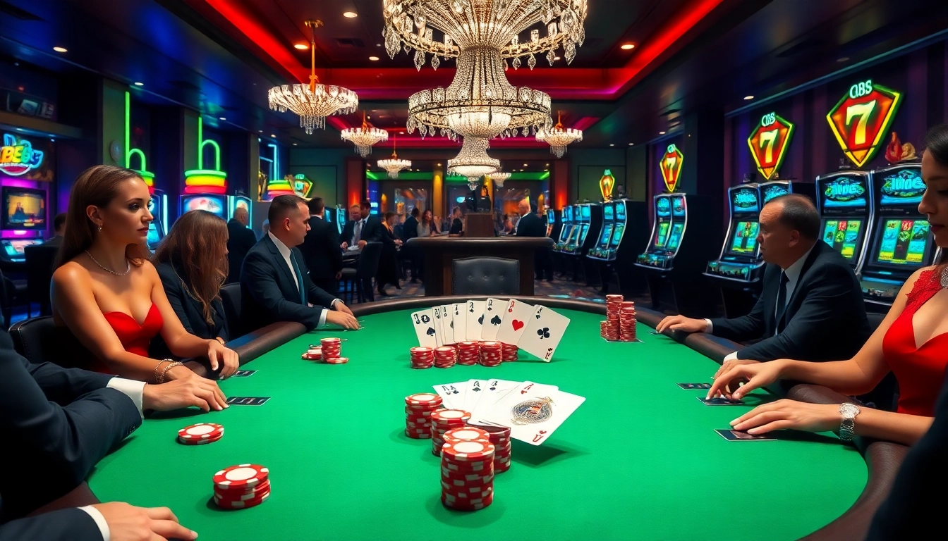 cm88 poker table filled with vibrant cards and chips showcasing the excitement of the game