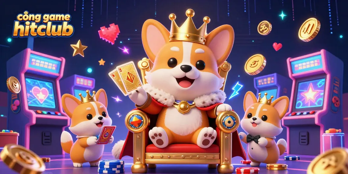 Engage in thrilling games at cổng game hitclub with colorful characters and vibrant casino elements.