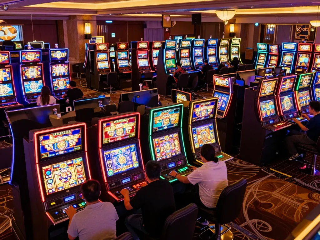 Rasakan permainan yang mendebarkan di situs slot gacor dengan mesin slot berwarna-warni dan pemain yang menikmati RTP tinggi.