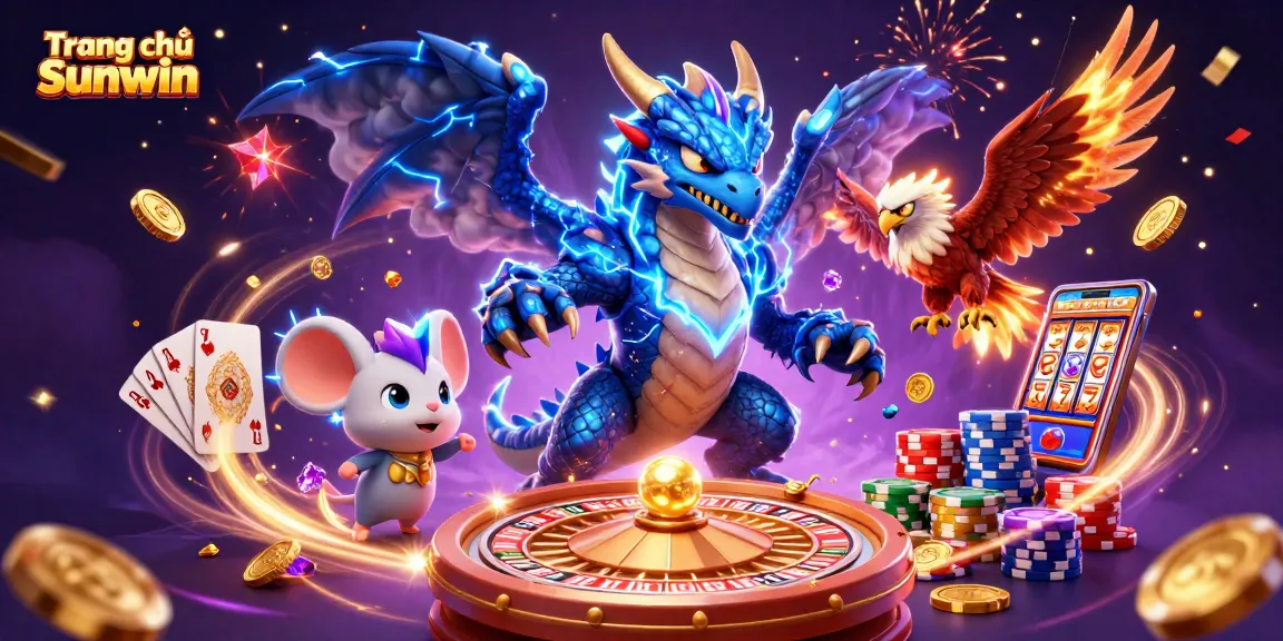 Experience the excitement of Trang chủ Sunwin with dynamic characters, casino games, and vibrant visuals
