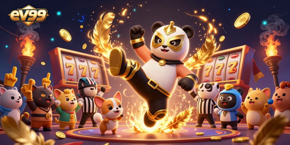 Bet on ev99 with action-packed scenes of thrilling casino games and vibrant characters.