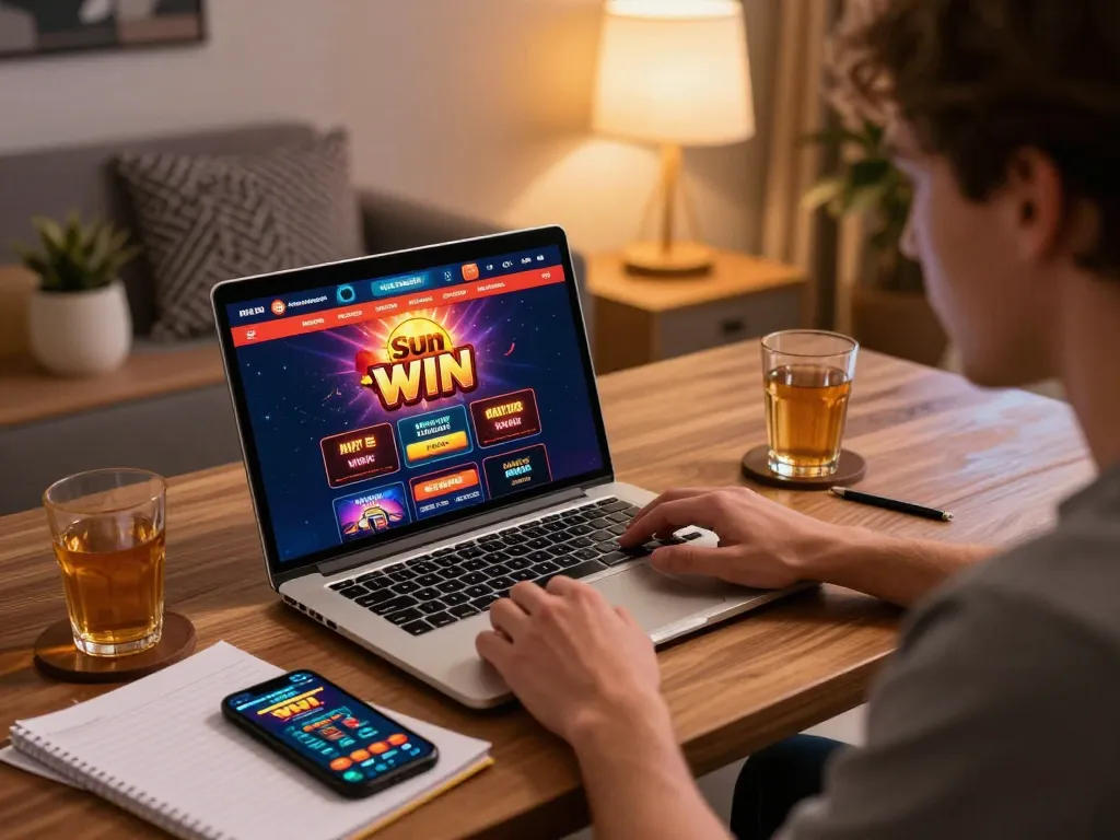 Experience sun win while playing an online casino game in a comfortable atmosphere