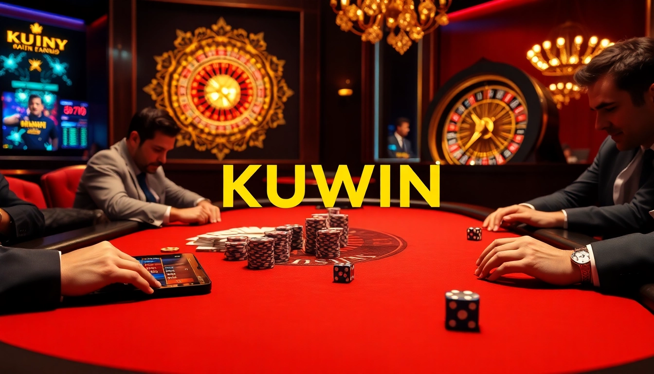 Experience the thrill at KUWIN with vibrant casino scenes and high-stakes action.