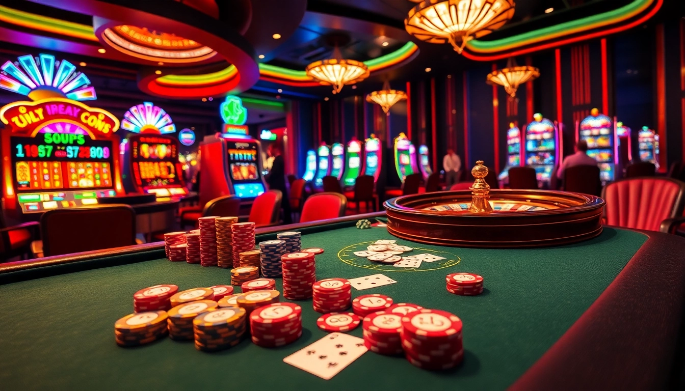 Experience high-energy gambling at https://lucky88us.net/ with vibrant poker tables and roulette wheels.