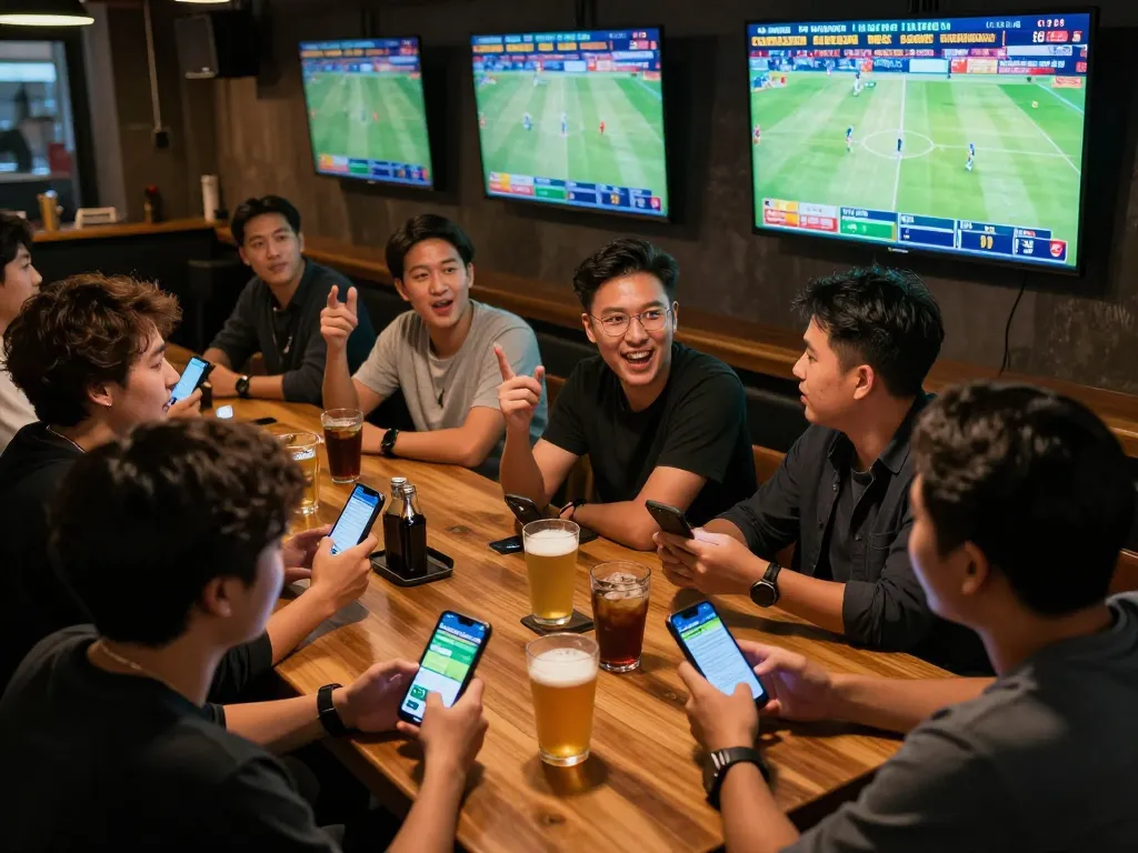 Betting excitement at Nhà cái DABET as fans engage in live sports betting.