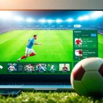 Experience live football streaming at joemadfan.com with a vibrant sports interface that enhances your viewing.
