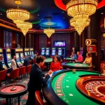 Players enjoying thrilling slot machines and poker games at 789F casino, showcasing excitement.