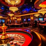 Exciting scenes of high-stakes play at 68VIP casino with roulette and poker elements.