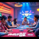 Engaging scene of players enjoying card games on gamebaidoithuong.com.vc with vibrant graphics and interactive interfaces.
