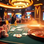 Experience thrilling gameplay with ABCVIP.Baby at an exciting online casino table, featuring poker chips and a roulette wheel.