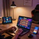 Engaging online gaming session on f8betz platform with vibrant slot games on display