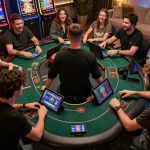 Players enjoying tr88 online casino games together, showcasing a vibrant gaming atmosphere.