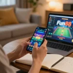 Engage in Fun88 mobile gaming while enjoying a cozy home environment