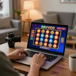 Player enjoying an exciting slot game on 88vvgo, promoting responsible online gambling.