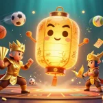 Engage in thrilling gameplay at rs88 with vibrant casino-themed 3D illustration featuring sports and gaming elements.
