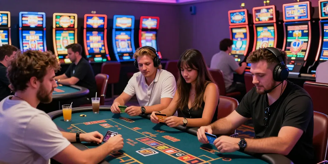 Dynamic credit card casino scene at https://scoarch.org.uk, showcasing players enjoying games with Visa and Mastercard.