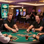 Explore the exciting gaming atmosphere at https://iis.org.uk featuring players enjoying credit card casinos with vibrant decor and thrilling moments.