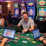 Engaged players at online casinos that accept credit cards enjoying a vibrant gaming experience in 2026.